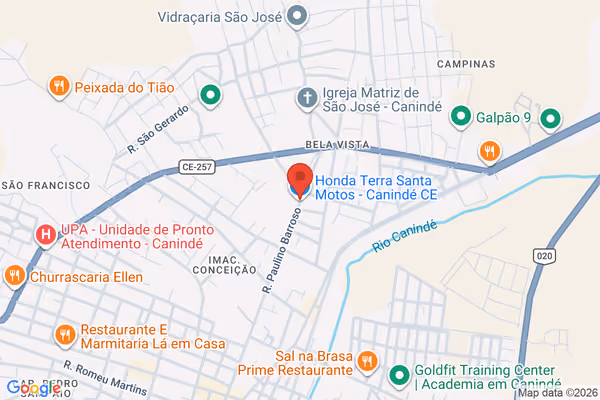 Mapa da localização - Canindé (Matriz)